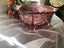 Gorgeous Ruby glass antique Delaware master footed Berry bowl circa 1889 Carousel 6