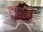 Gorgeous Ruby glass antique Delaware master footed Berry bowl circa 1889 Carousel 3