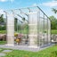 6MM Polycarbonate Greenhouse with Flat Roof -254x192cm Carousel 1