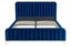 Shangri-La Victoria Bed Frame (Navy Velvet, Queen) Carousel 2