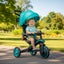Globber Scooters Explorer Trike 4In1 Foldable Teal Carousel 2
