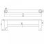Double Towel Rail 600mm Carousel 3