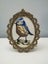 Blue bird cross stitch in gold frame Carousel 1