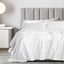 Royal Comfort 1200 Thread Count Damask Stripe Cotton Blend Sheet Sets King White Carousel 2