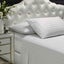 Royal Comfort 1200 Thread Count Damask Stripe Cotton Blend Sheet Sets King White Carousel 3