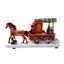 Christmas Decoration Resin Craft House With Light And Music Reindeer Sleigh Orna Carousel 2