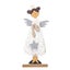 Christmas Decoration Desktop Diy Wooden Ornament Cartoon Angel Figurine Gift Carousel 1