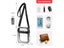 Clear PVC One Shoulder Messenger Bag For Outdoor Hiking Carousel 5