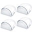 Doorstops, [pack Of 4] Transparent Doorstops And Stoppers Adhesive Door Stopper Carousel 1