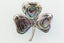VINTAGE NZ STERLING SILVER PAUA SHELL CLOVER BROOCH Carousel 1