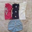 GIRLS SIZE 4 SUMMER BUNDLE - SHORTS + TOPS Carousel 1