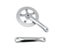 Single Speed Fixed Gear Bike Crankset 170mm 44T 6061 Aluminum Alloy Carousel 1