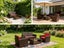 3025 PE/PVC Rattan 2-Seat Sofa Chairs Coffee Table Set - Brown Carousel 11