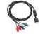 Playstation PS2 PS3 Slim RGB Component AV Audio Video HD TV cable cord lead Carousel 1