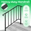 Stair Handrail Railings 3-4 Steps Safety Hand Rails Kit Carousel 8