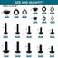 272Pcs Flange Hex Bolts & Nuts Kit, M6 M8 M10 Metric Bolt Assortment i2835BK0 Carousel 4