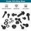 272Pcs Flange Hex Bolts & Nuts Kit, M6 M8 M10 Metric Bolt Assortment i2835BK0 Carousel 5