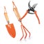 Garden Tool Set x 3 - Orange Carousel 1