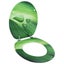 Vida Xl Wc Toilet Seat With Lid Mdf Green Water Drop Design Carousel 1