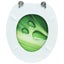 Vida Xl Wc Toilet Seat With Lid Mdf Green Water Drop Design Carousel 6