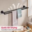 Double Round Towel Rail Rack Holder 755mm Carousel 2