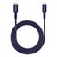 MICRODIA EXECABLE TWEED PD60W 1.3M USB-C TO LIGHTNING CABLE - NAVY Carousel 1