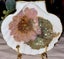 Shell art - Pink Pressed Flower with a Golden Stand Carousel 9