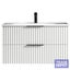 Soho Fluted Wall Vanity with Arc Top 800mm - Moonlight White Carousel 1