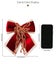 Christmas Decoration Luxurious Velvet Bow Flocked Large Red Carousel 2