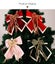 Christmas Decoration Luxurious Velvet Bow Flocked Large Red Carousel 4