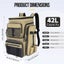 Fishing Backpack With Rod Holder Tackle Organizer Box & Hiking Storage Carousel 2