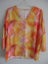XL ROOMY, NEW, AUTUMN LEAF V NECK GOLDEN COLOURS TOP Carousel 1