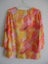 XL ROOMY, NEW, AUTUMN LEAF V NECK GOLDEN COLOURS TOP Carousel 3