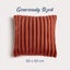 Dreamaker Chunky Embossed Fleece Cushion Rust - 50 x 50cm Carousel 4