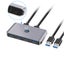 Rocketek USS3 USB KVI Switcher Box 2 Cuters 6 Ports USB 3.0 USB Hub Adapter C Carousel 1