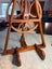 Retro Wooden Spinning Wheel NZ Metal Wheel A Frame - Varmly Design Carousel 8