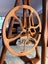 Retro Wooden Spinning Wheel NZ Metal Wheel A Frame - Varmly Design Carousel 7