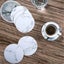 6Pcs Marble Cup Coaster Round Leather Heat Insulation Mat for Kitchen Table Home Carousel 2