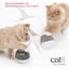 Catit Pixi Spinner Treat Dispenser - Interactive Cat Toy White/Blue Carousel 2