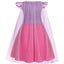 Princess Dress with Cape Girls Christmas Birthday Cosplay-Purple Carousel 3
