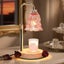 Candle Warmer Lamp with Timer with 2 Bulbs for Home Decor Office-Pink Carousel 6