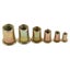 210pcs Zinc Plated Rivet Nut Mixed Metric Rivnut Threaded Flat Head Insert Rivet Carousel 2