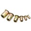 210pcs Zinc Plated Rivet Nut Mixed Metric Rivnut Threaded Flat Head Insert Rivet Carousel 3