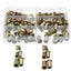 210pcs Zinc Plated Rivet Nut Mixed Metric Rivnut Threaded Flat Head Insert Rivet Carousel 4