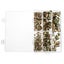 210pcs Zinc Plated Rivet Nut Mixed Metric Rivnut Threaded Flat Head Insert Rivet Carousel 6