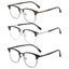 3Pcs Bluelight Glasses Womens,Bold Eyebrow Line Design Bluelight Glasses Wome Carousel 1