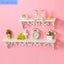 White Wooded Pierced Shelves Home Wall Storage Holder Cut Out Design Wall Shelf Carousel 4