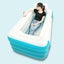 Bathtub Large Folding PVC Inflatable SPA Bath Tub Portable Adult 150x85x45CM Carousel 3