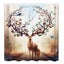 3Pcs Waterproof Bathroom Set Beautiful Sika Deer Toilet Cover Mat Non - Slip Ped Carousel 3