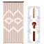 Door Curtain Bamboo Wooden Bead String Blinds Fly Screen for Household Carousel 1